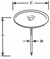 Cupped Head Weld Pin